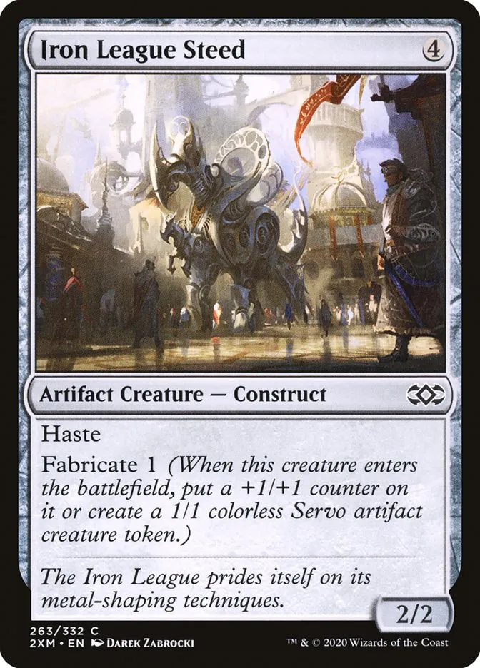 2020 Double Masters Iron League Steed #263 common card image