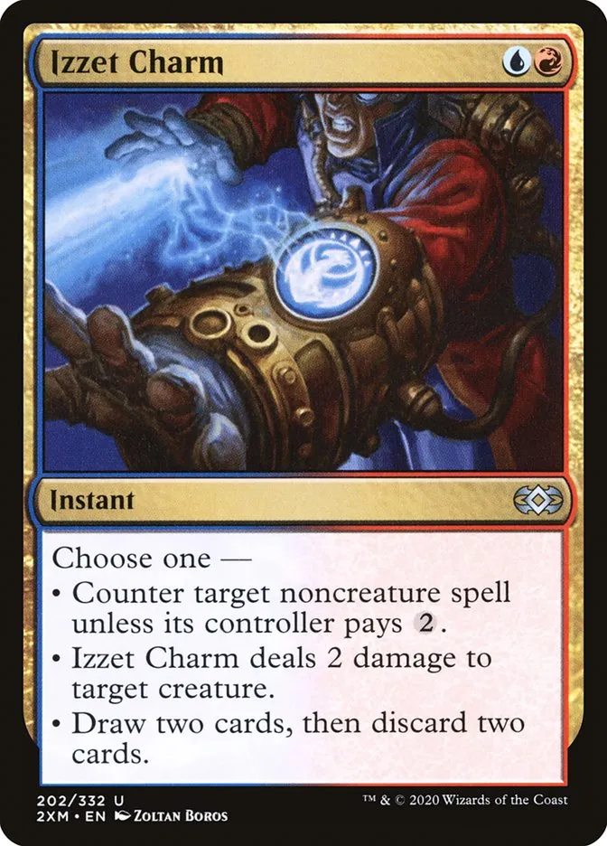 2020 Double Masters Izzet Charm uncommon #202 uncommon card image