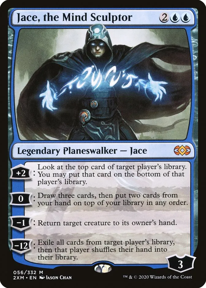 2020 Double Masters Jace, the Mind Sculptor #56 mythic card image