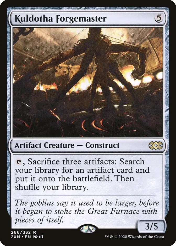 2020 Double Masters Kuldotha Forgemaster rare #266 rare card image
