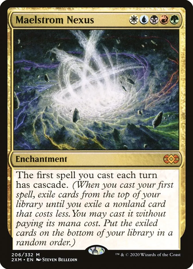 2020 Double Masters Maelstrom Nexus mythic #206 mythic card image