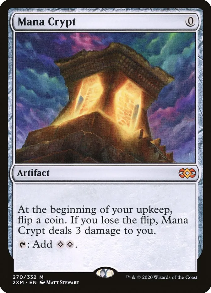 2020 Double Masters Mana Crypt mythic #270 mythic card image
