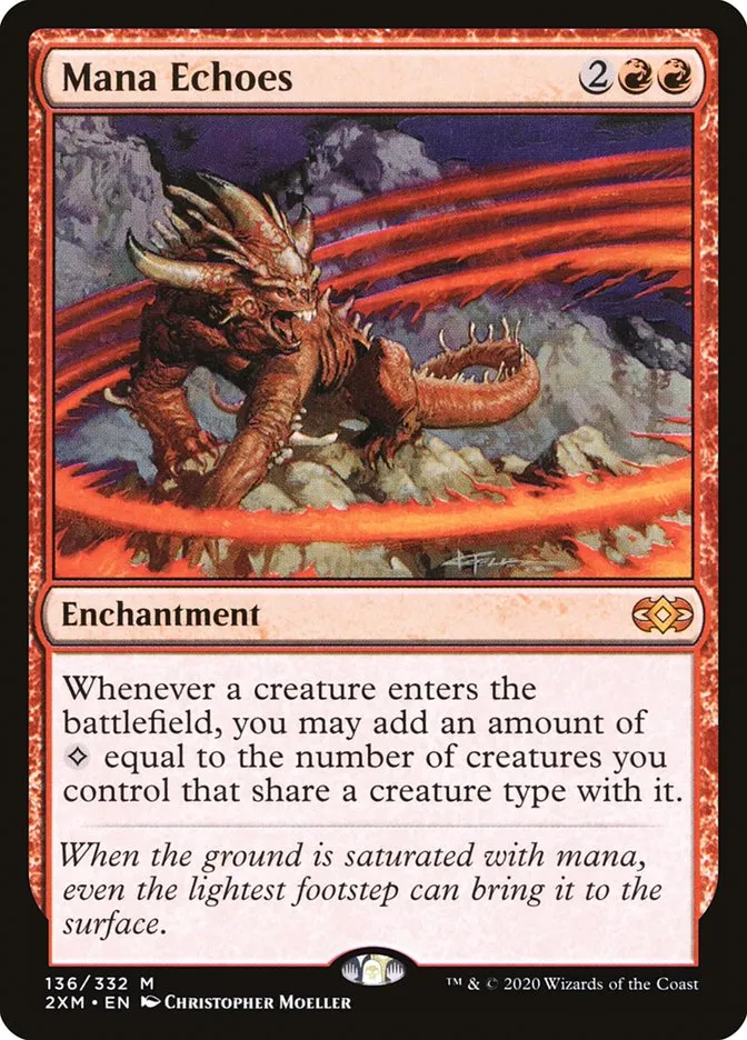 2020 Double Masters Mana Echoes #136 mythic card image