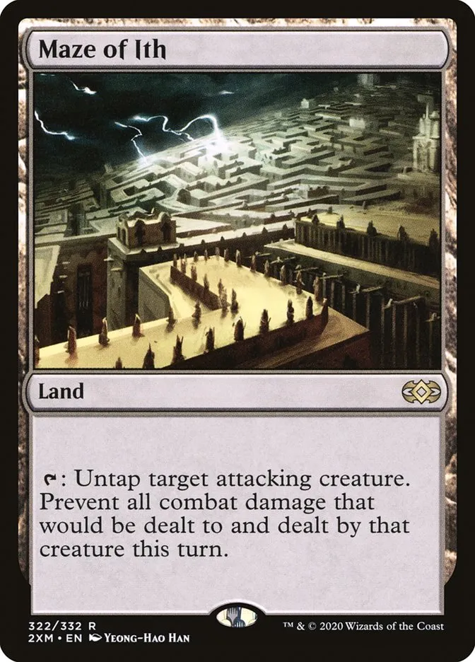 2020 Double Masters Maze of Ith #322 rare card image