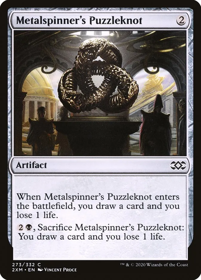 2020 Double Masters Metalspinner's Puzzleknot [Foil] common #273 common card image
