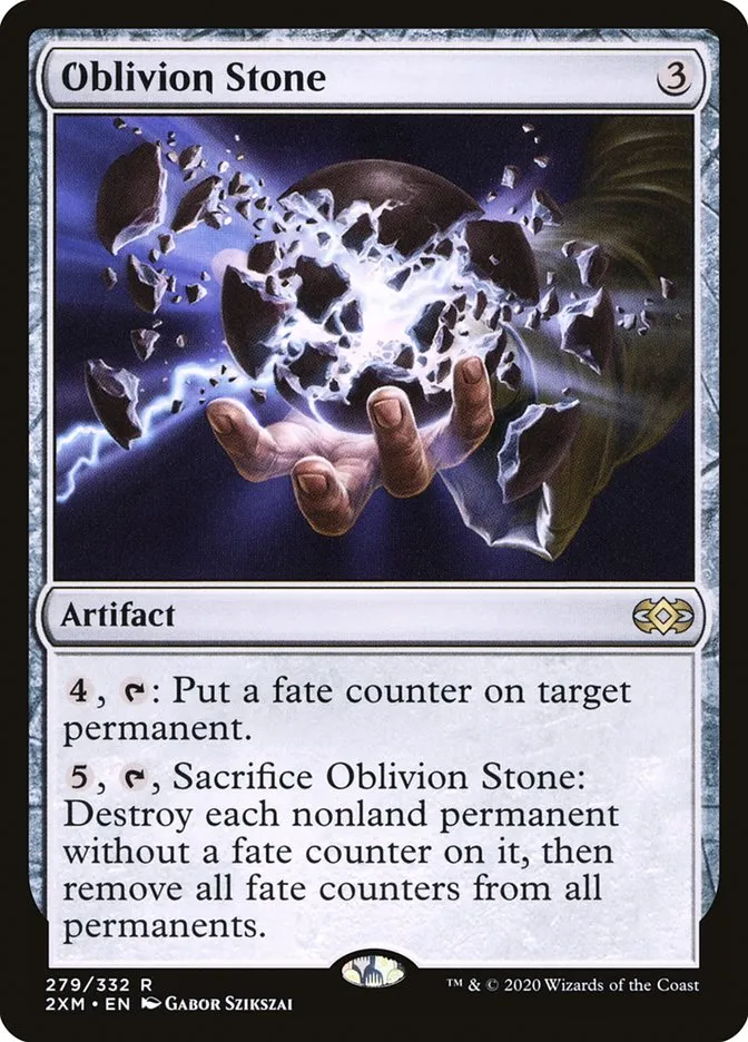 2020 Double Masters Oblivion Stone #279 rare card image