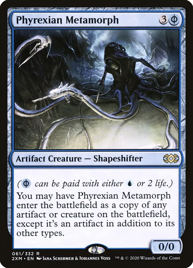 2020 Double Masters Phyrexian Metamorph rare #61 rare card image