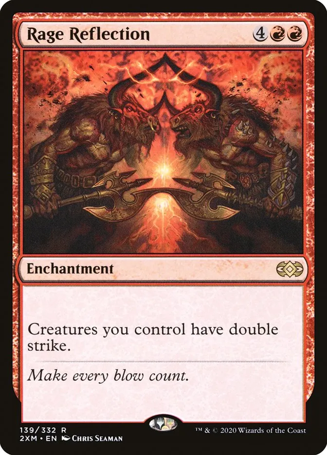 2020 Double Masters Rage Reflection rare #139 rare card image