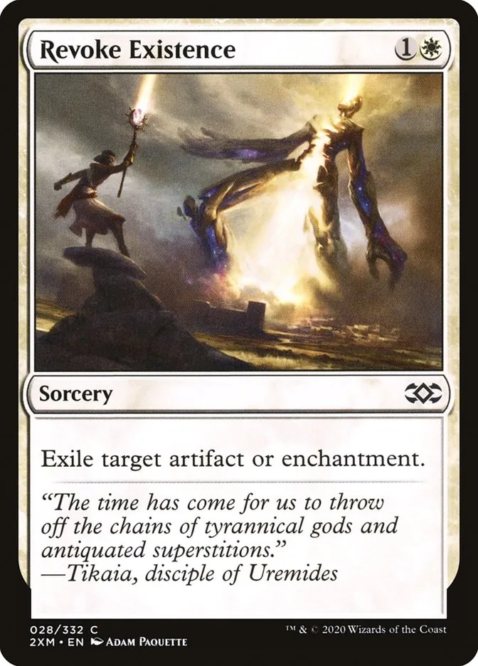 2020 Double Masters Revoke Existence #28 common card image