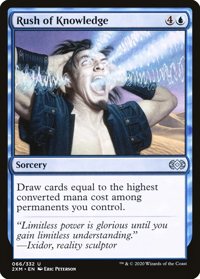 2020 Double Masters Rush of Knowledge #66 uncommon card image