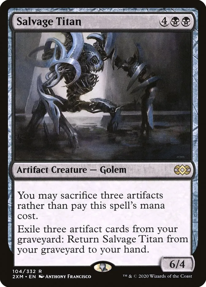 2020 Double Masters Salvage Titan rare #104 rare card image