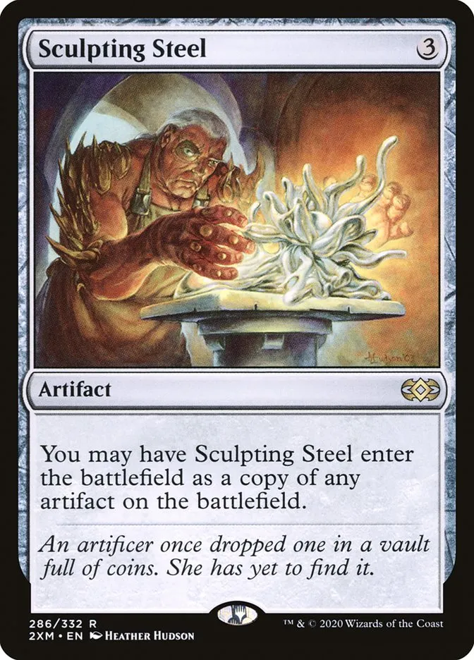 2020 Double Masters Sculpting Steel #286 rare card image