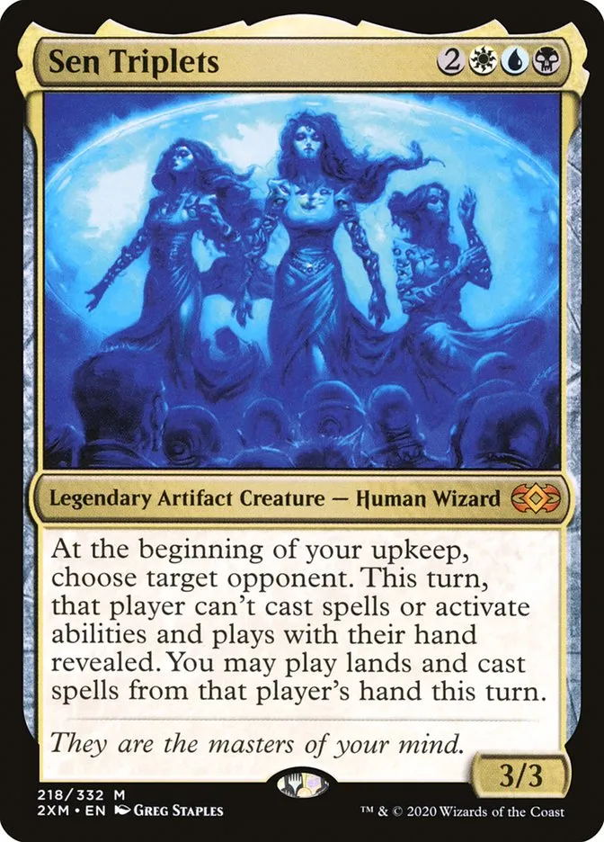 2020 Double Masters Sen Triplets mythic #218 mythic card image