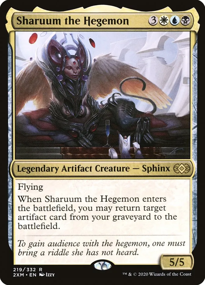 2020 Double Masters Sharuum the Hegemon #219 rare card image
