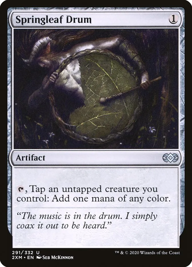 2020 Double Masters Springleaf Drum uncommon #291 uncommon card image
