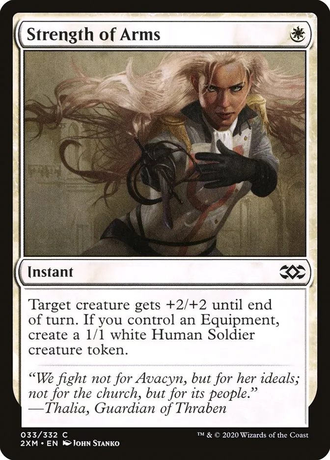 2020 Double Masters Strength of Arms #33 common card image