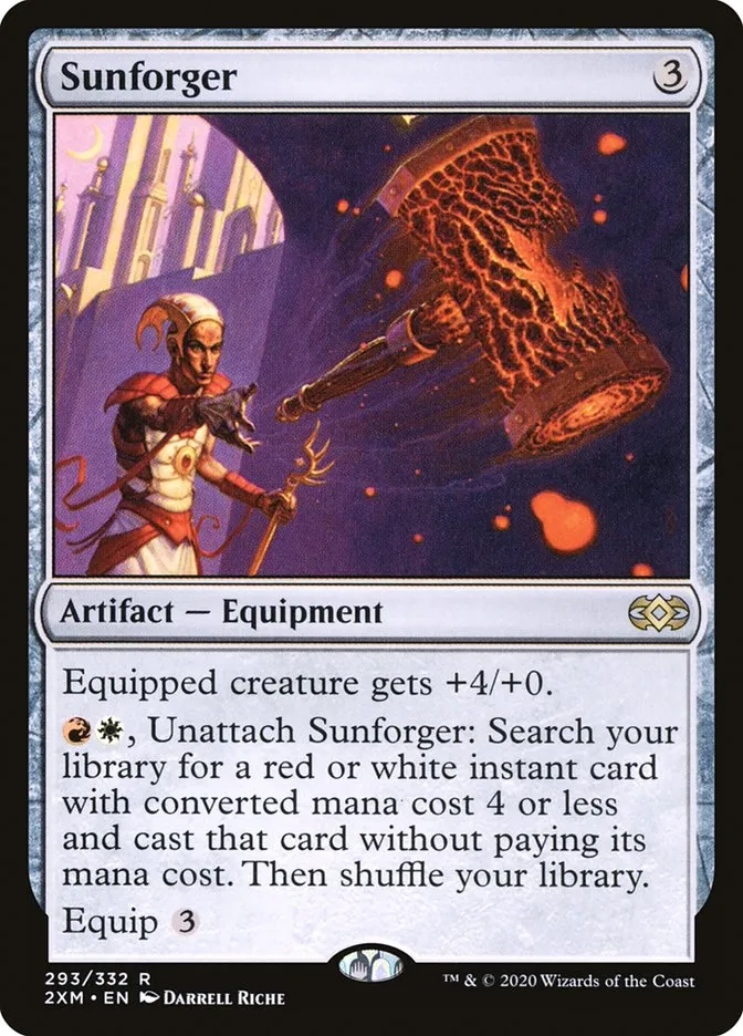 2020 Double Masters Sunforger rare #293 rare card image