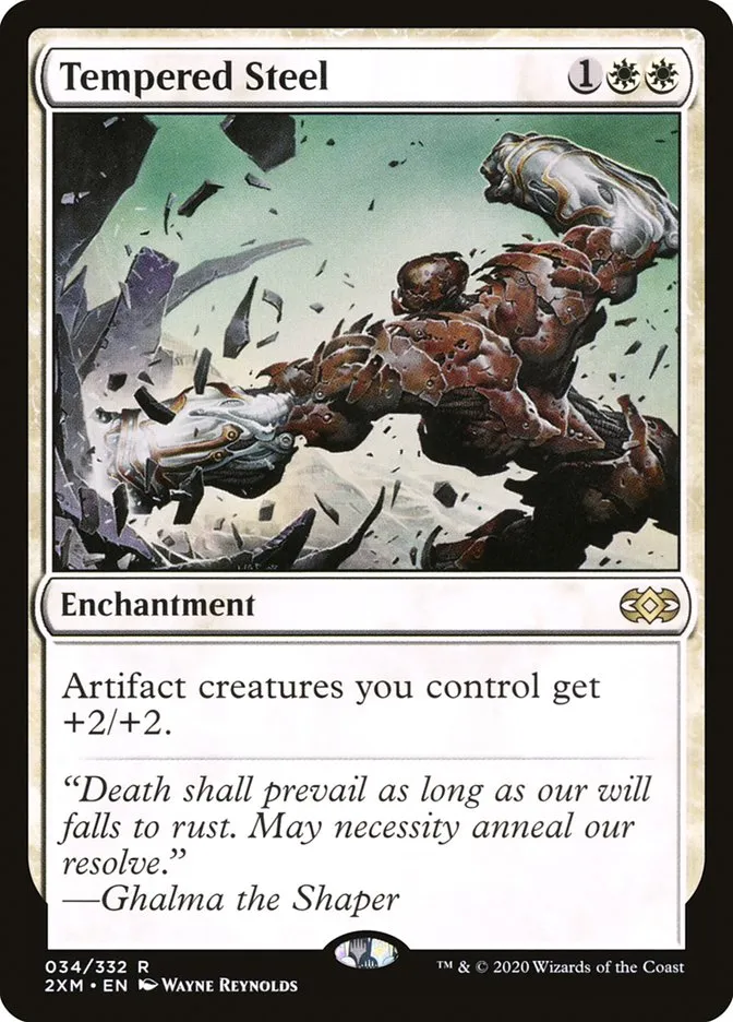 2020 Double Masters Tempered Steel #34 rare card image