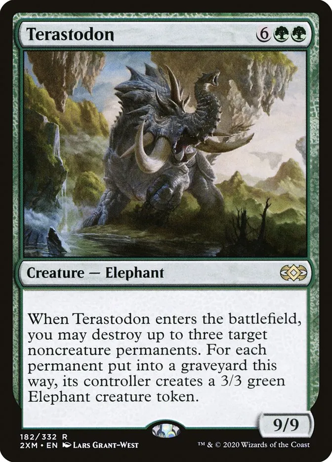2020 Double Masters Terastodon #182 rare card image