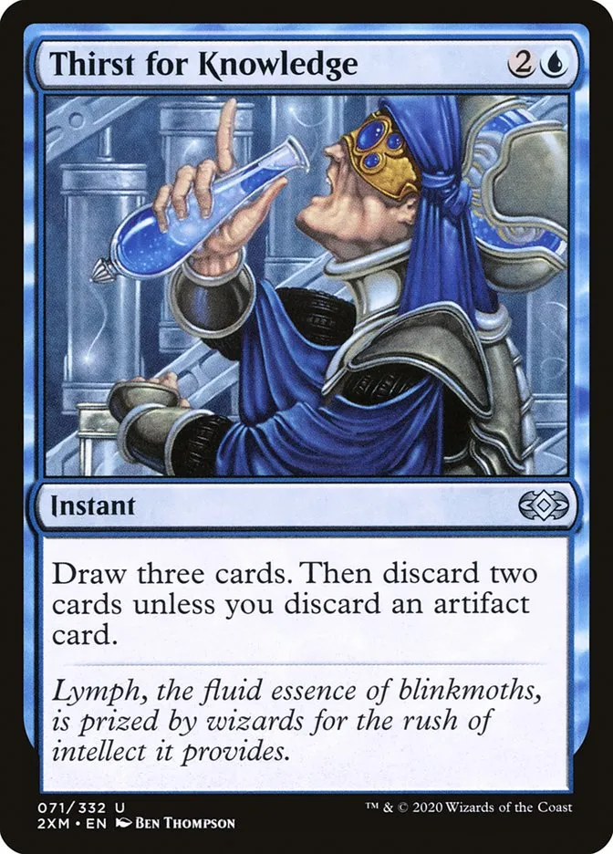 2020 Double Masters Thirst for Knowledge uncommon #71 uncommon card image