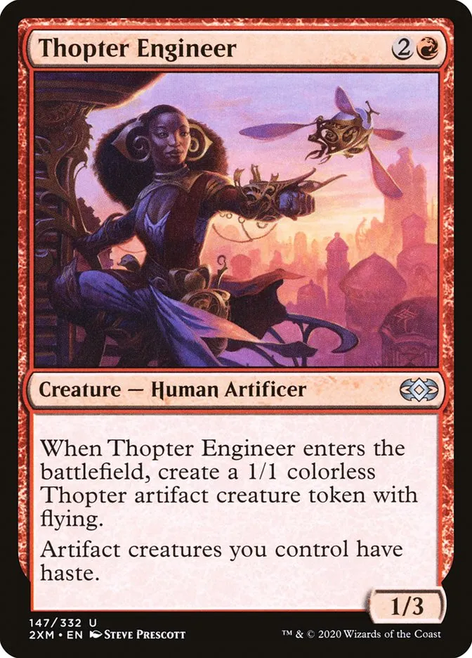 2020 Double Masters Thopter Engineer uncommon #147 uncommon card image
