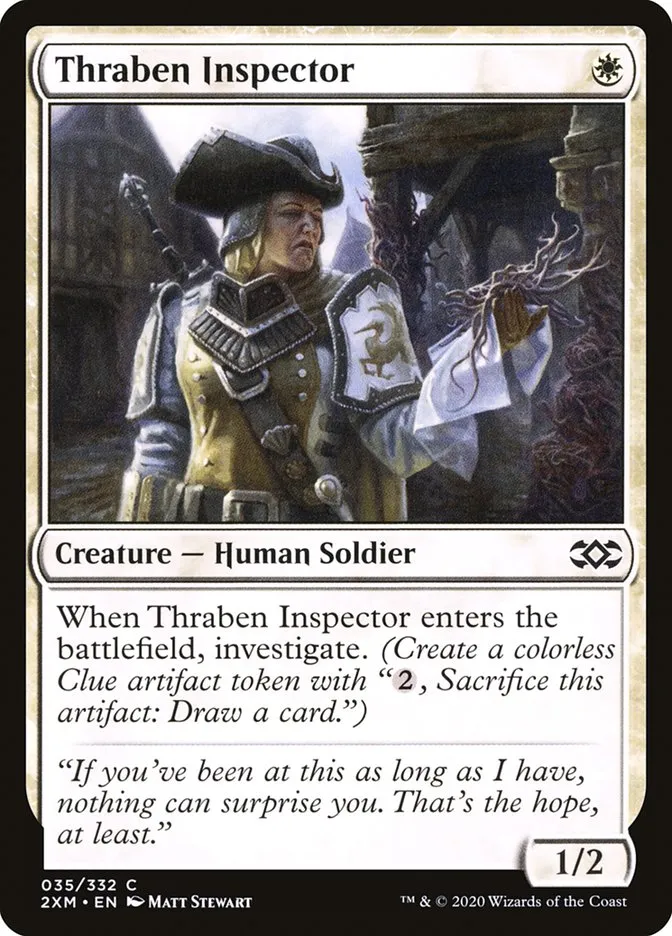 2020 Double Masters Thraben Inspector common #35 common card image