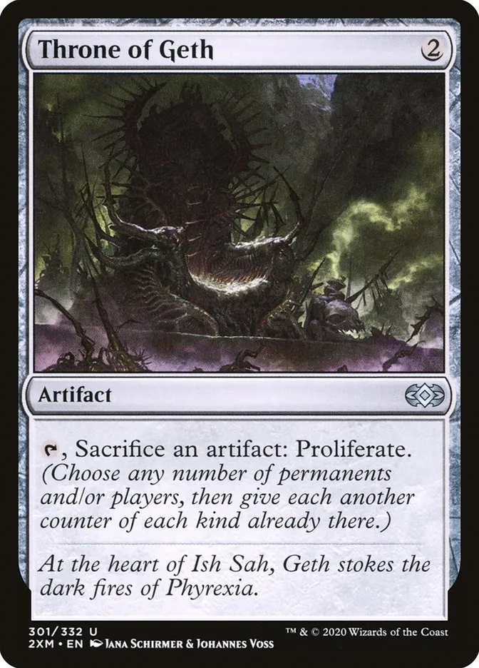 2020 Double Masters Throne of Geth #301 uncommon card image