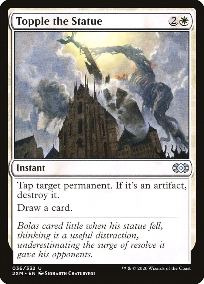 2020 Double Masters Topple the Statue uncommon #36 uncommon card image