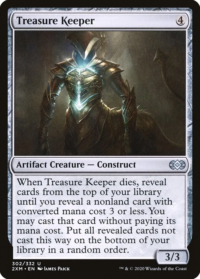 2020 Double Masters Treasure Keeper uncommon #302 uncommon card image
