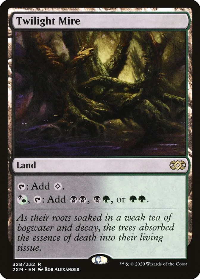 2020 Double Masters Twilight Mire #328 rare card image