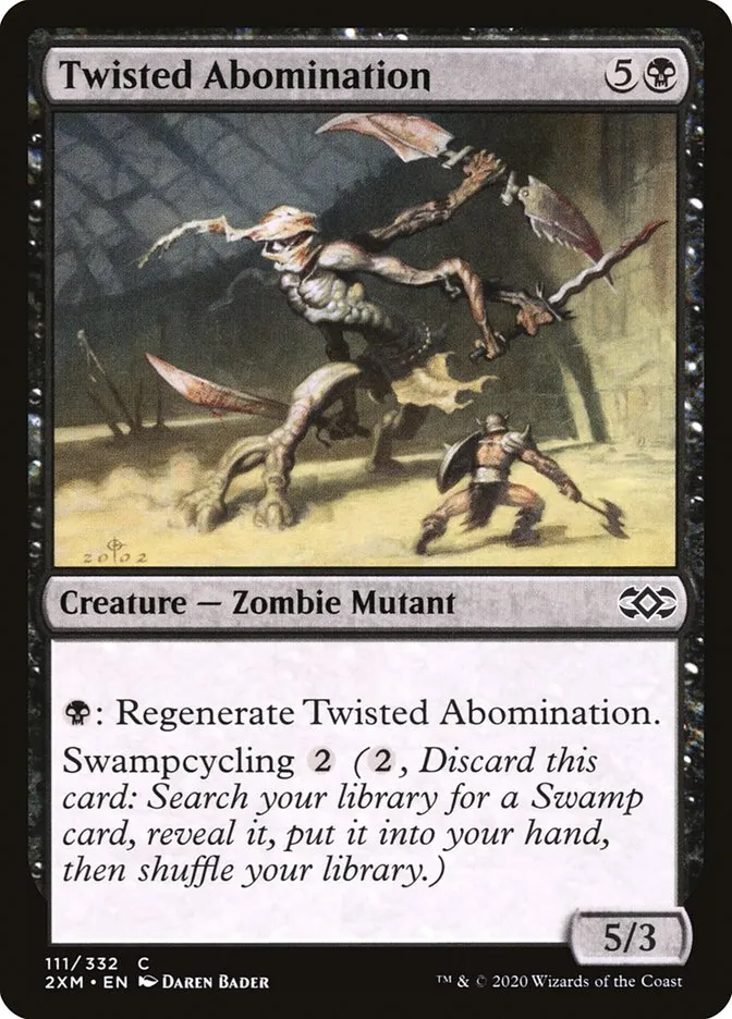 2020 Double Masters Twisted Abomination common #111 common card image