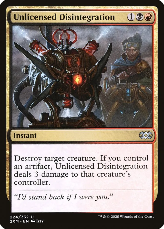 2020 Double Masters Unlicensed Disintegration uncommon #224 uncommon card image
