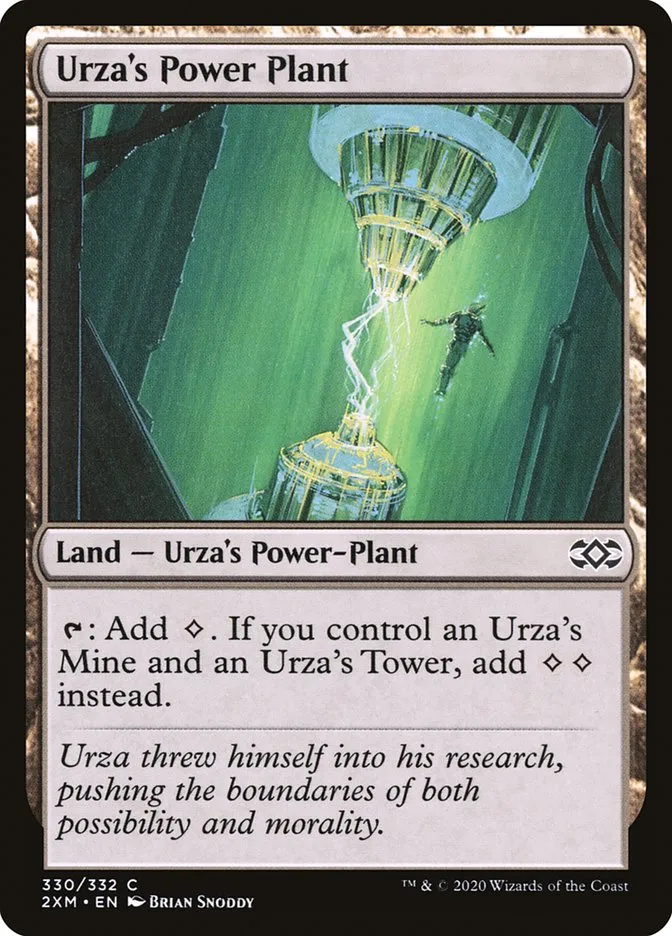 2020 Double Masters Urza's Power Plant [Foil] common #330 common card image