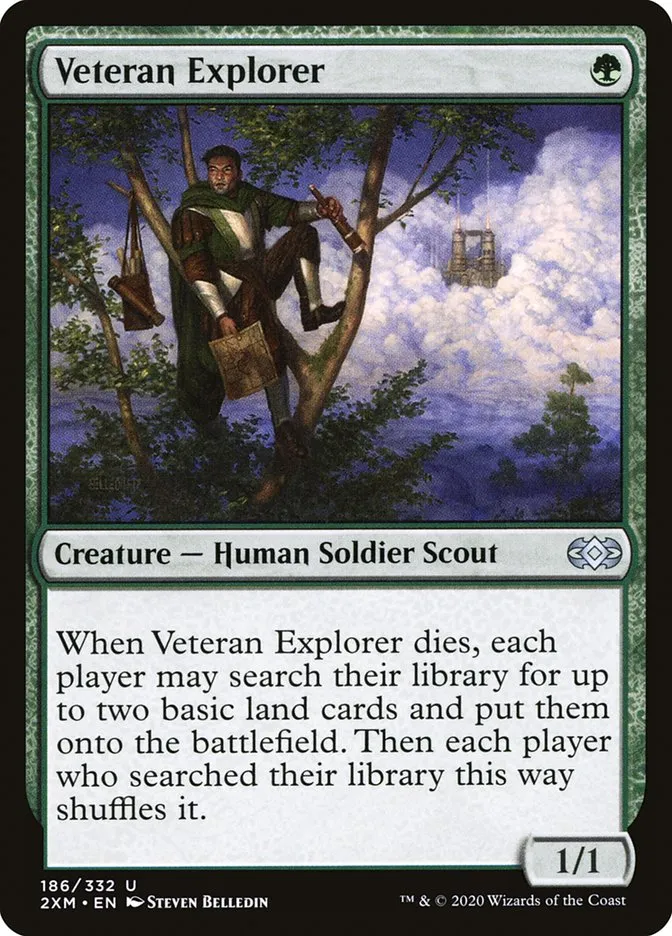 2020 Double Masters Veteran Explorer uncommon #186 uncommon card image