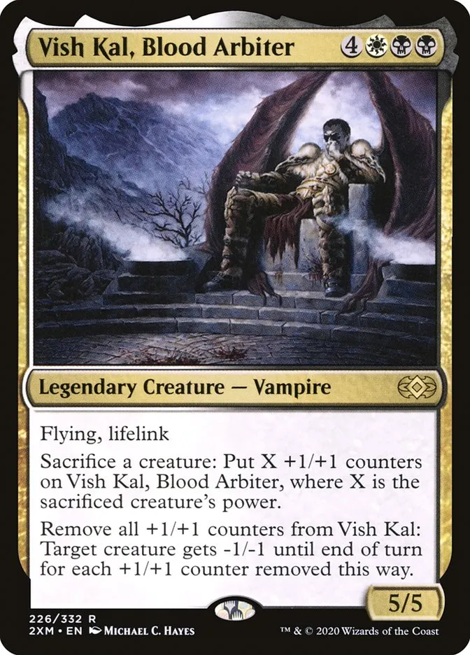 2020 Double Masters Vish Kal, Blood Arbiter #226 rare card image