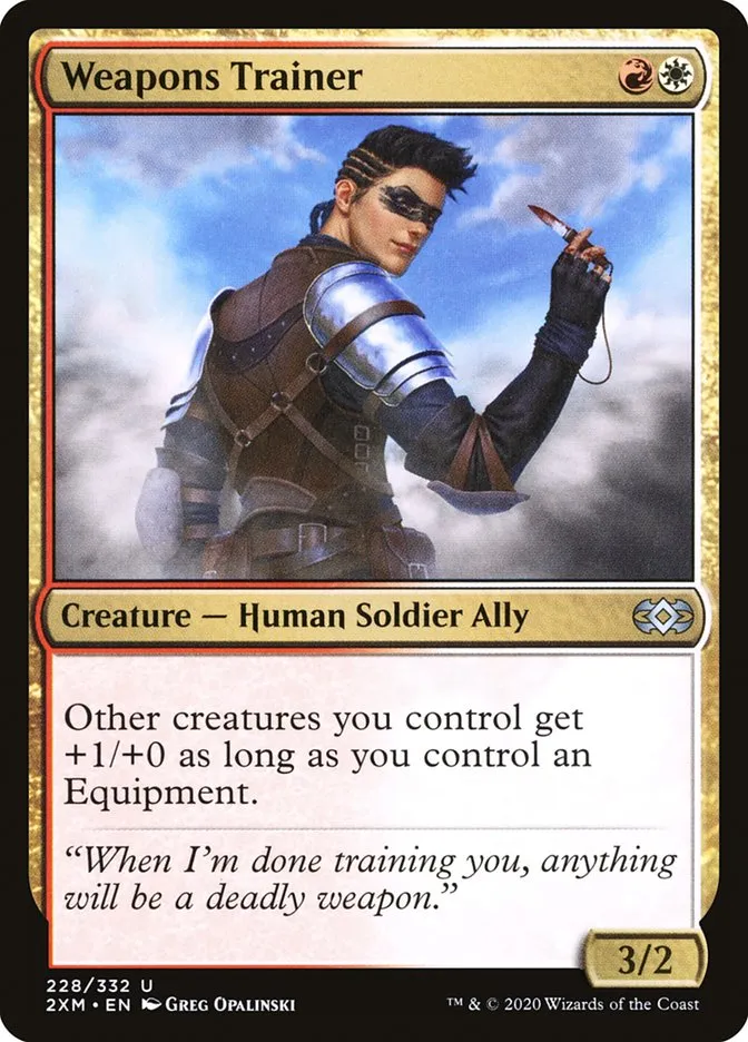 2020 Double Masters Weapons Trainer uncommon #228 uncommon card image