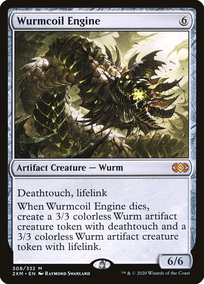 2020 Double Masters Wurmcoil Engine mythic #308 mythic card image