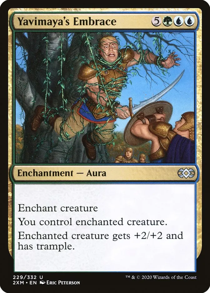 2020 Double Masters Yavimaya's Embrace #229 uncommon card image