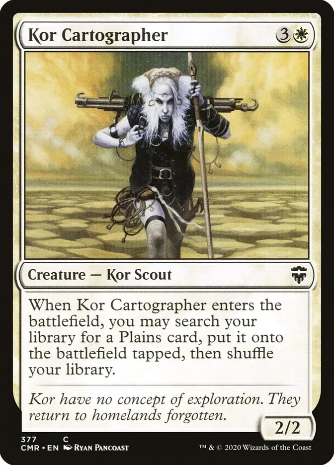2020 Commander Legends Kor Cartographer common #377 common card image