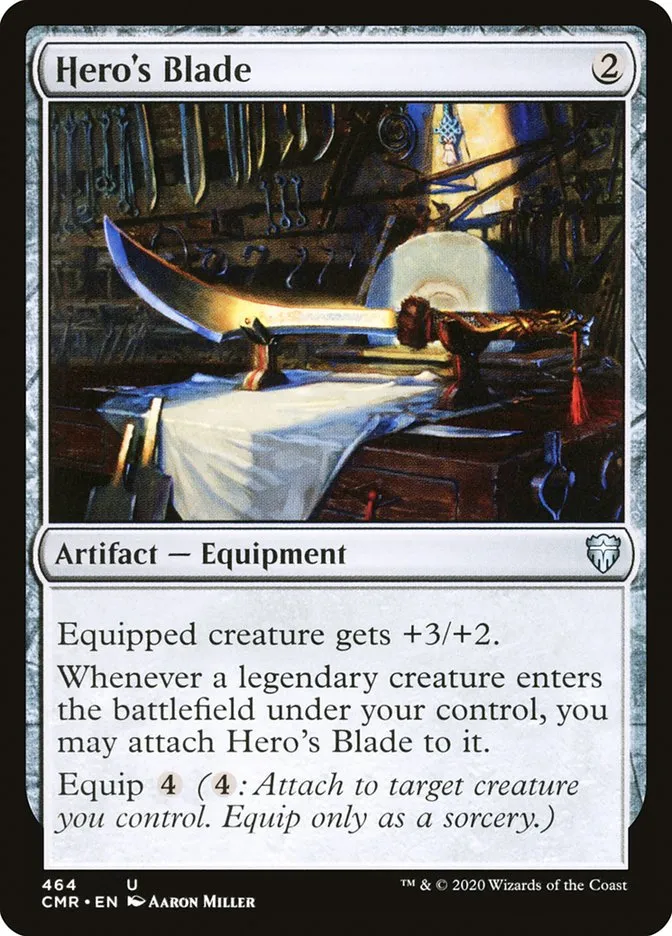 2020 Commander Legends Hero's Blade uncommon #464 uncommon card image