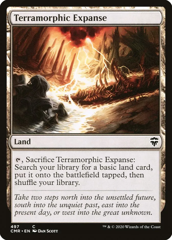 2020 Commander Legends Terramorphic Expanse common #497 common card image