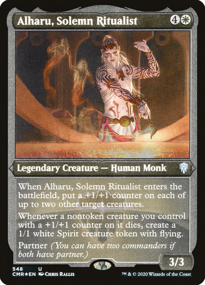 2020 Commander Legends Alharu, Solemn Ritualist [Foil Etched] uncommon #548 uncommon card image