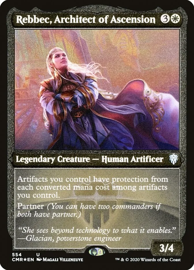 2020 Commander Legends Rebbec, Architect of Ascension [Foil Etched] uncommon #554 uncommon card image