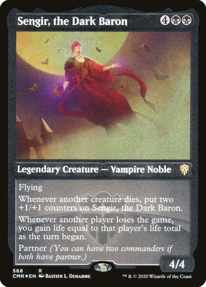 2020 Commander Legends Sengir, the Dark Baron [Foil Etched] rare #568 rare card image
