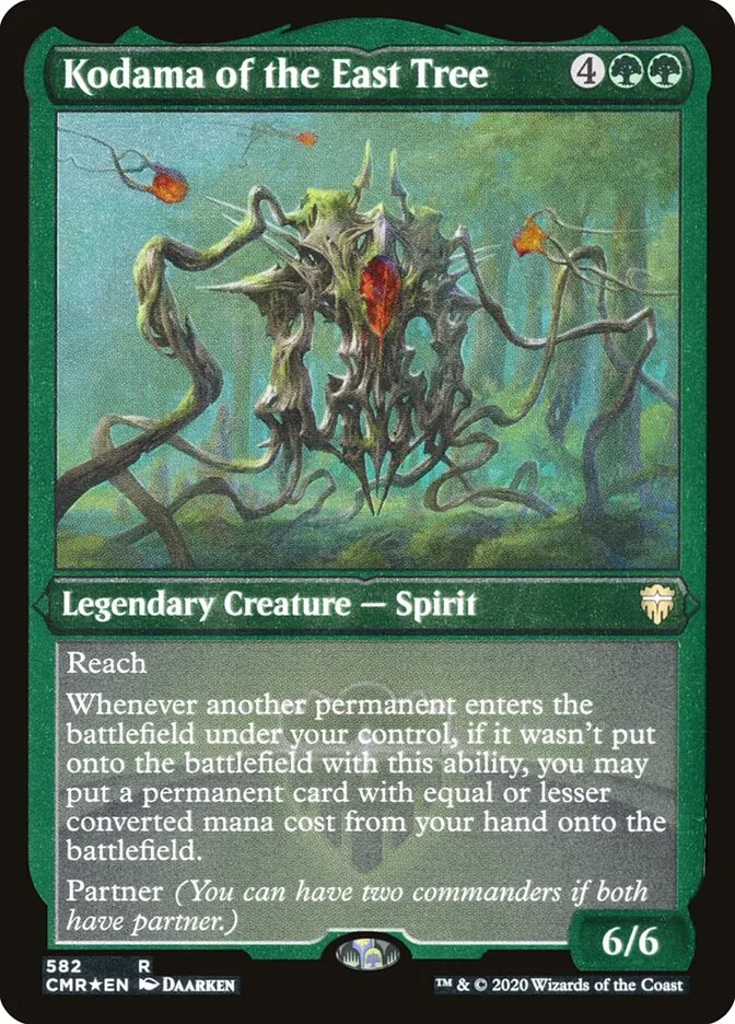 2020 Commander Legends Kodama of the East Tree [Foil Etched] rare #582 rare card image