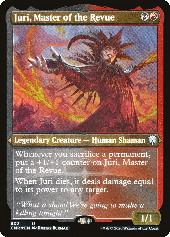 2020 Commander Legends Juri, Master of the Revue #602 uncommon card image