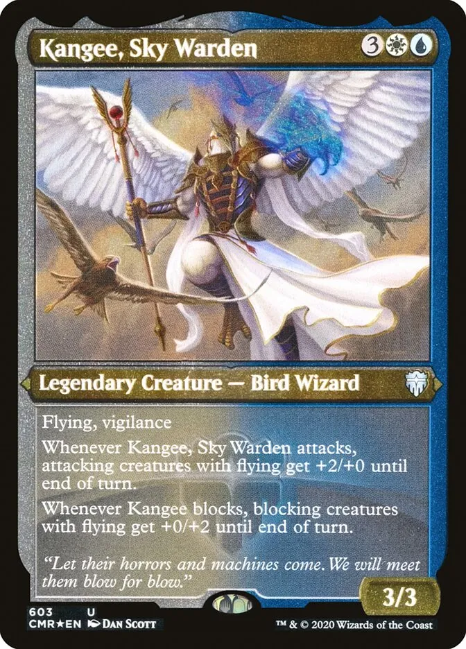 2020 Commander Legends Kangee, Sky Warden #603 uncommon card image