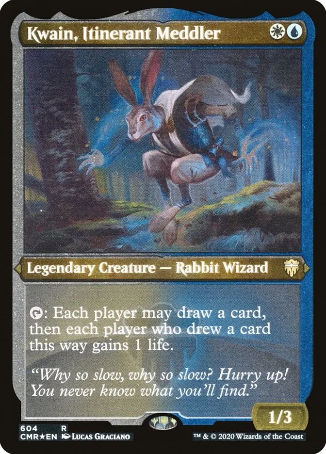 2020 Commander Legends Kwain, Itinerant Meddler #604 rare card image