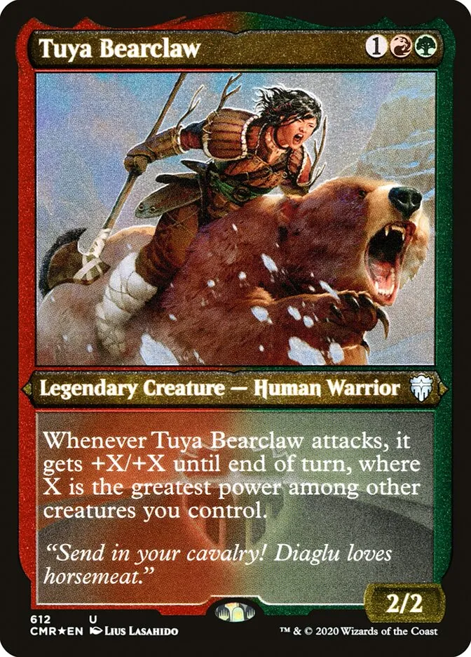 2020 Commander Legends Tuya Bearclaw #612 uncommon card image