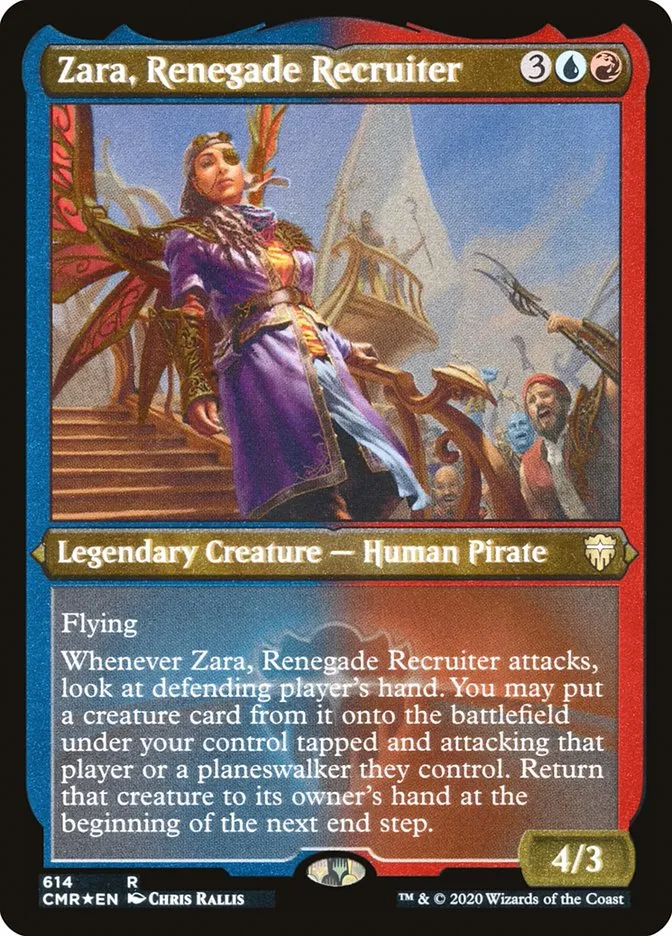2020 Commander Legends Zara, Renegade Recruiter #614 rare card image